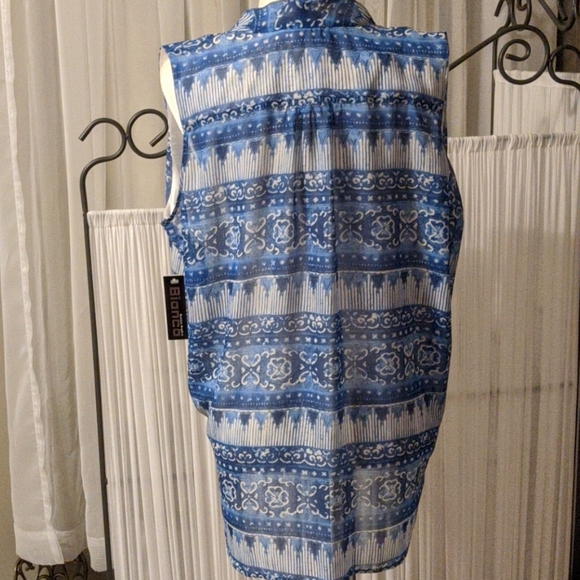 🇨🇦 Sz 16 Bianca Nygärd Georgette Pullover Blouse - Picture 4 of 7